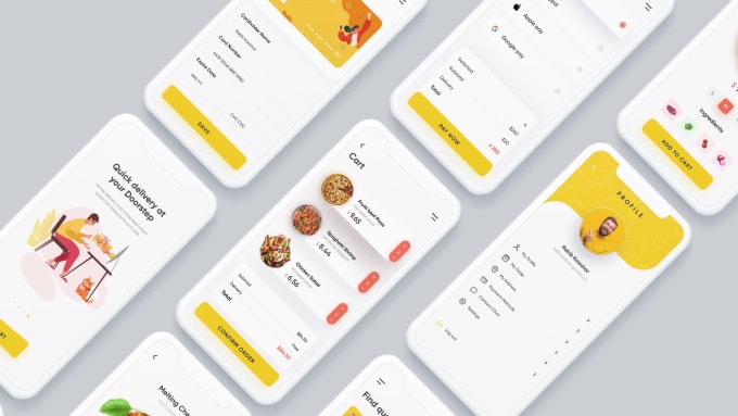 Design any food app, ecommerce app or any app in figma by Uiuxagency ...