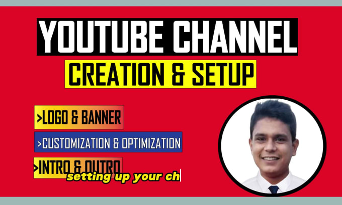 Create and setup youtube channel with logo and banner full seo by ...