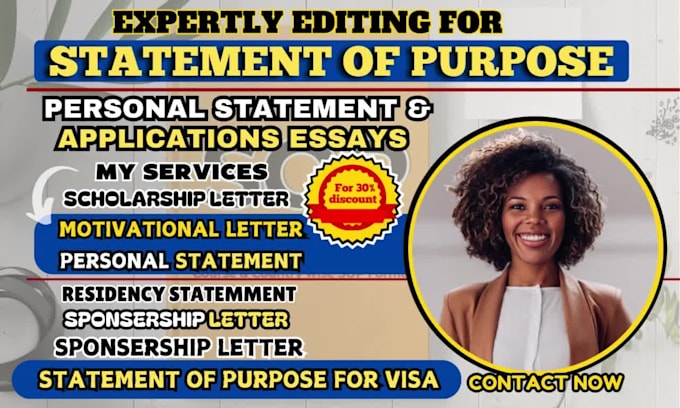 proofread and edit any personal statement, statement of purpose, admission eassy