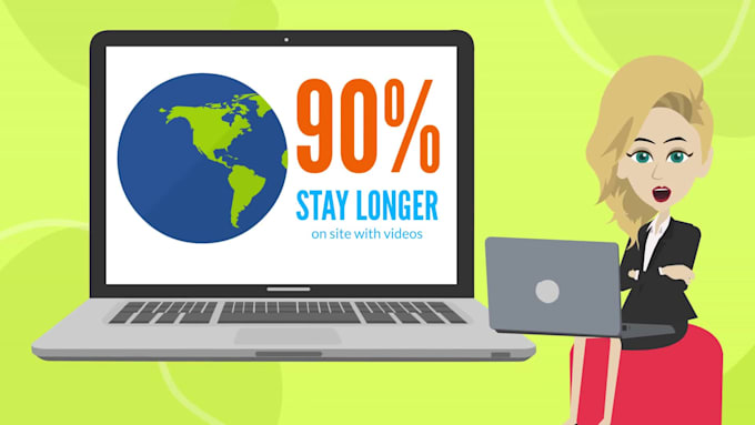 make impressive 2d animated app or website explainer video