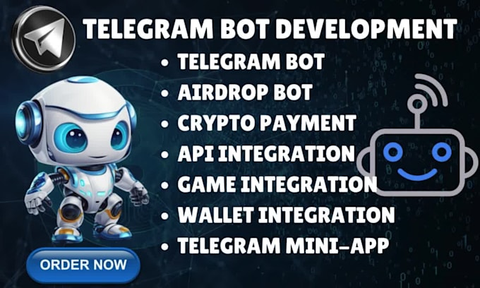 build telegram bot airdrop bot wallet tg miniapp game dapp api tg crypto payment