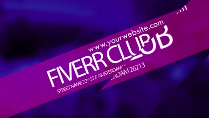 design dj party night club promo video