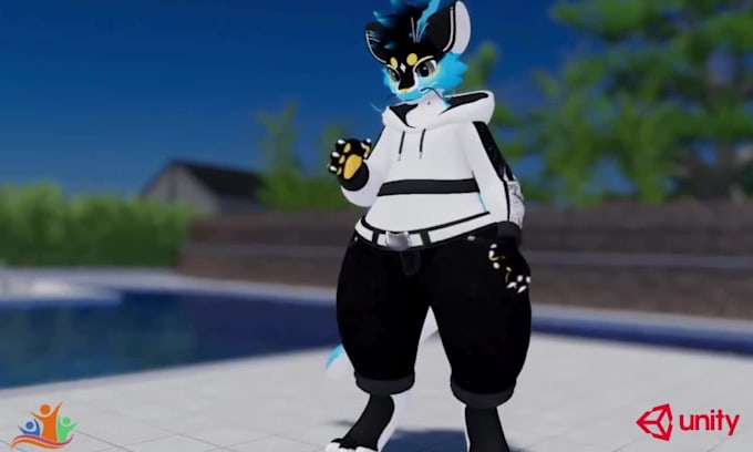 upload vrchat avatar, vrchat edit, furry vrchat avatar asset, character model