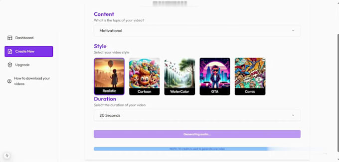 develop ai saas video generator to meet your needs