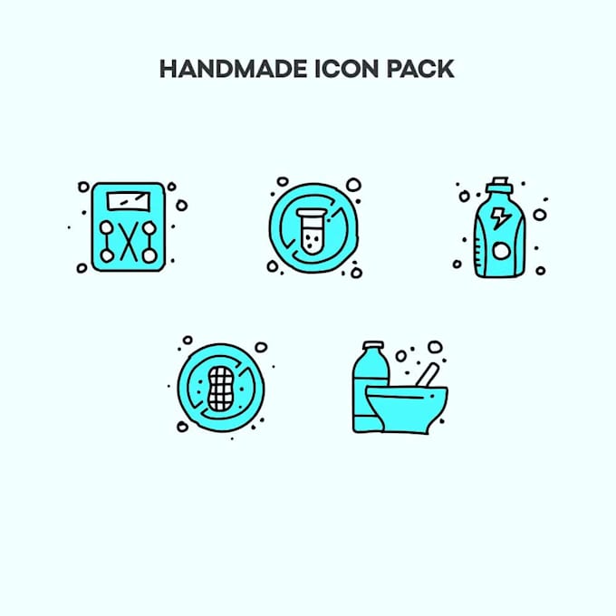 design unique, simple and modern custom icons pack