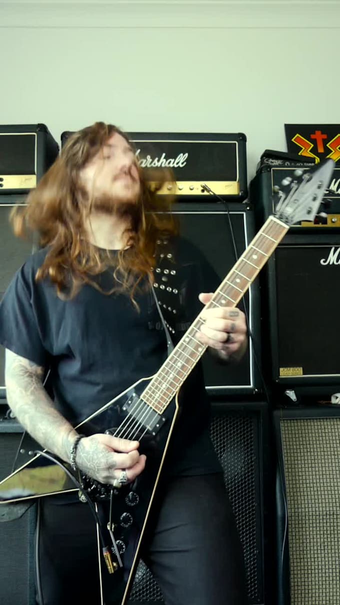 record epic guitar solos, riffs or rhythm tracks