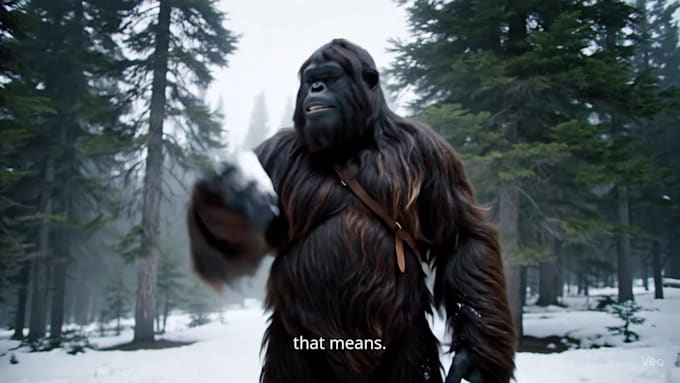 create viral ai bigfoot vlog videos and realistic ai videos with veo3, sora 2