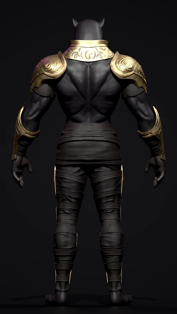 create realistic rigged characters for game n animation