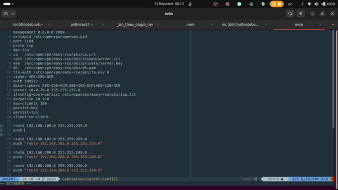 set up openvpn server or client for secure connection
