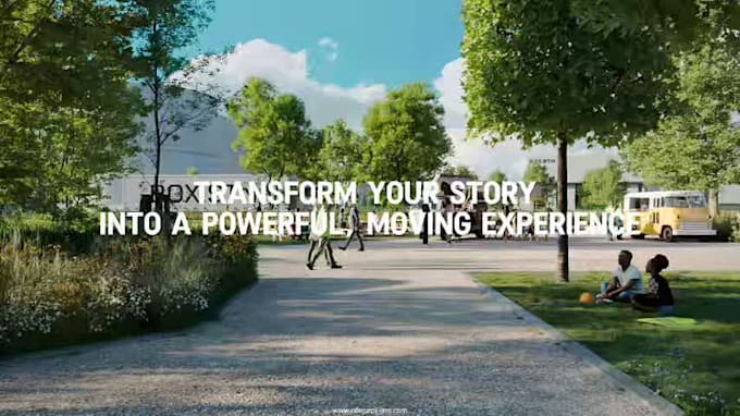 create 3d exterior, architectural animation