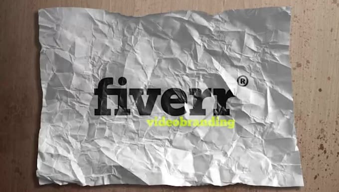 create this CRUMPLE logo Video
