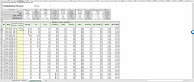 provide a budget and snowball calculator to help you to get out of debt