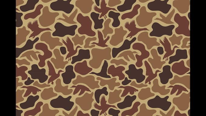 create seamless camouflage design
