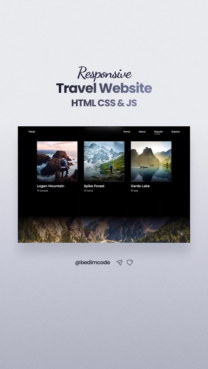 Create your website using html, css, javascript,php and w p by ...