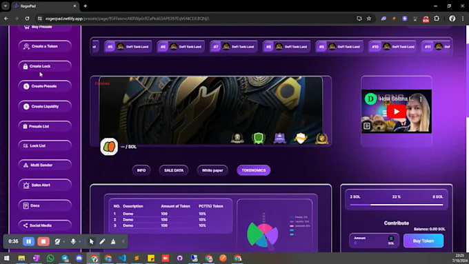 launch solana presale, launchpad with jito bundling, staking