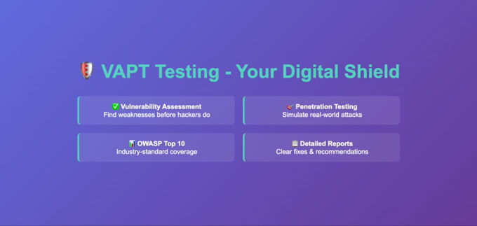 perform vapt vulnerability assessment and penetration testing services