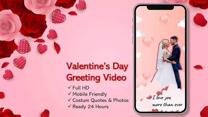 make romantic happy valentine day video