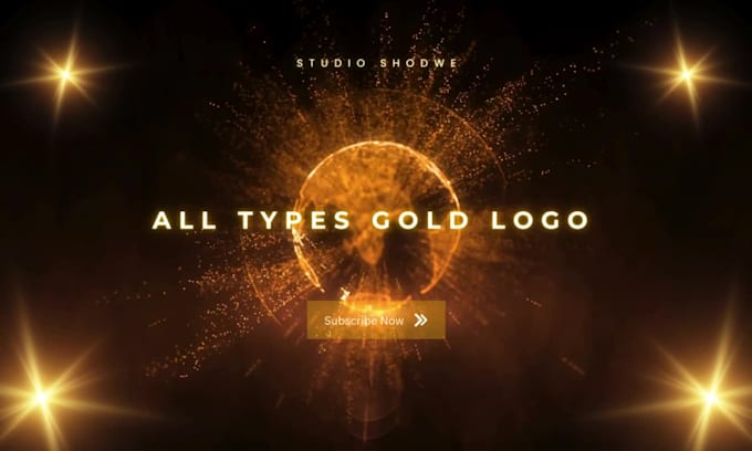 create a stunning 3d metallic gold logo in 24 hours