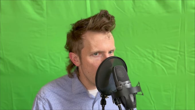 record an announcer voice
