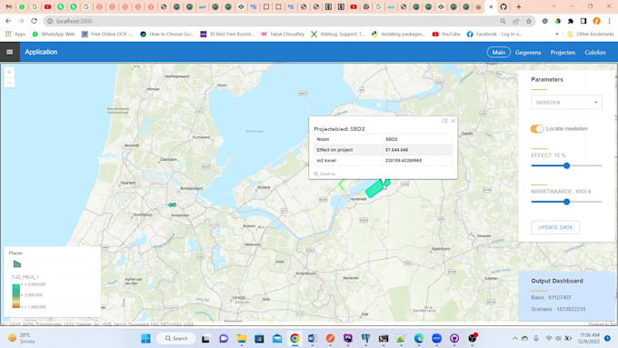 do react development with esri arcgis