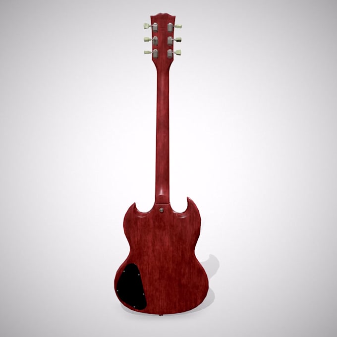 create 3d guitar or bass by your concept