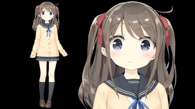 design and rig a custom anime live2d vtuber model for vtube studio