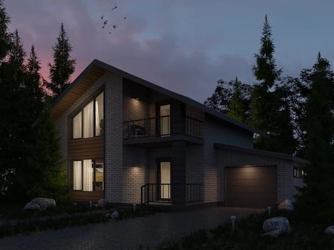 do lighting design for facades and exterior