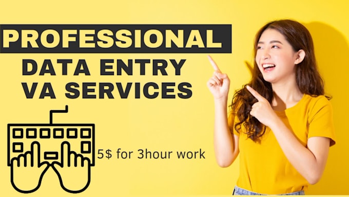 be your virtual assistant for data entry