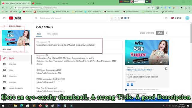 be your professional youtube SEO expert and be personal manager