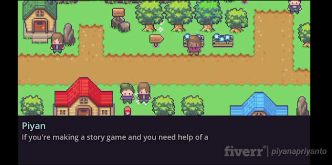 code a 2d story game in topdown or side scrolling