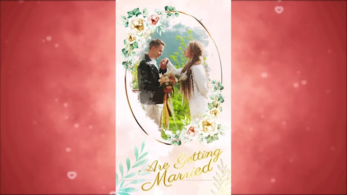 create an exquisite animated wedding video invitation