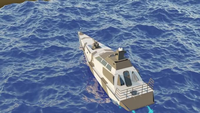 custom ship model 3d design for your project