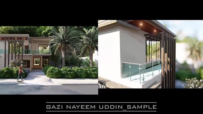 do landscape design and 3d walkthrough animation
