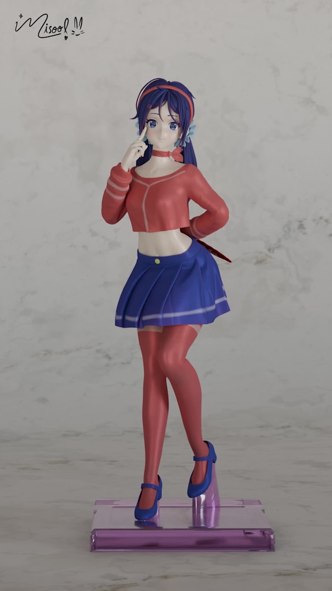 sculpt professional anime style figures for 3d printing
