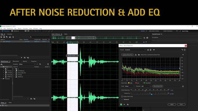 fix or repair any sounds on your voice recording or video