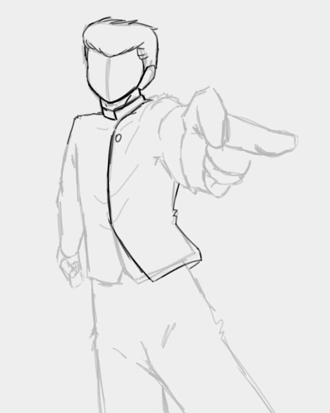 Draw anime digital art by Fiverr