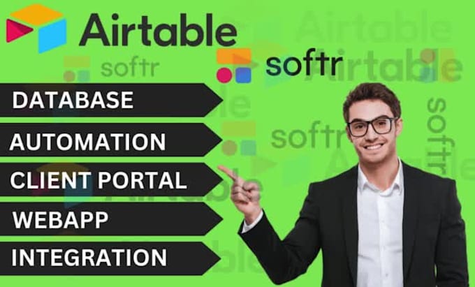 design powerful airtable softr web apps with  automation