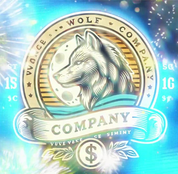 do design wolf logo with express delivery