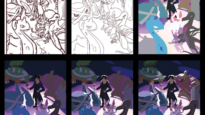 Draw pokemon animation, pokemon fan game,pokemon dnd, pokemon teams ...
