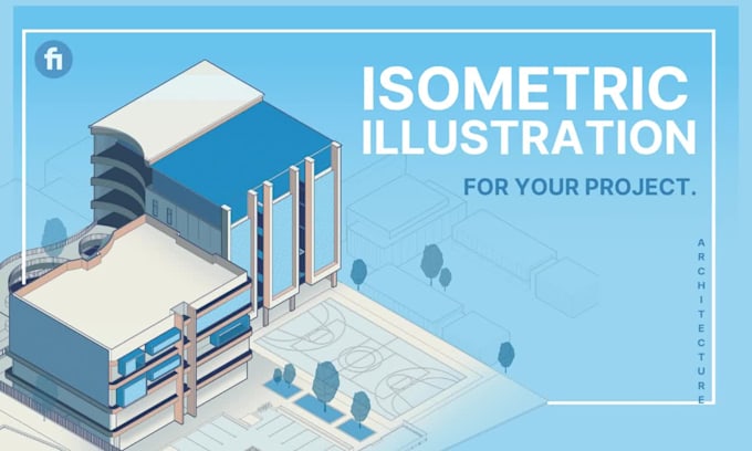 create isometric illustrations for your architecture project