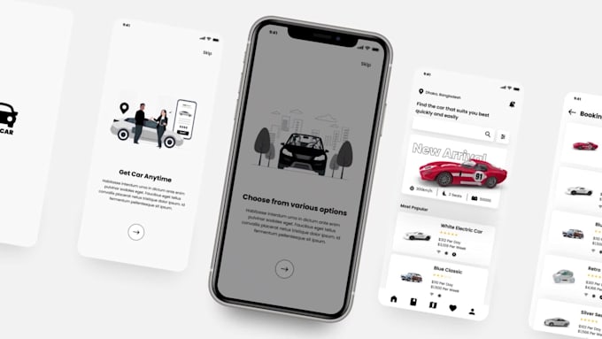 design android and ios mobile app UI UX