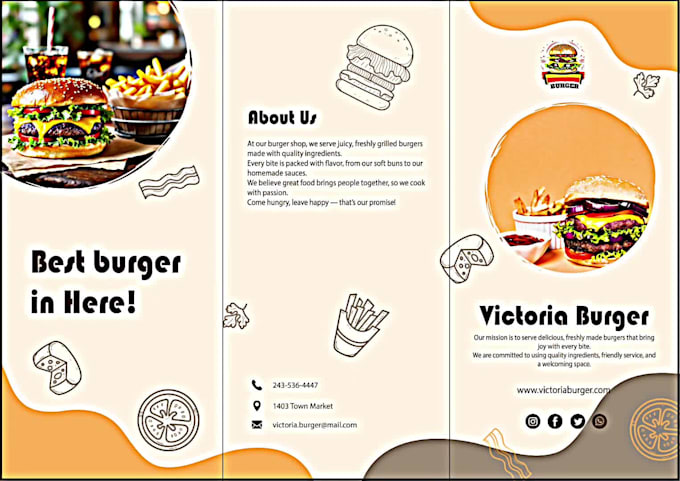 design professional bifold, trifold brochure