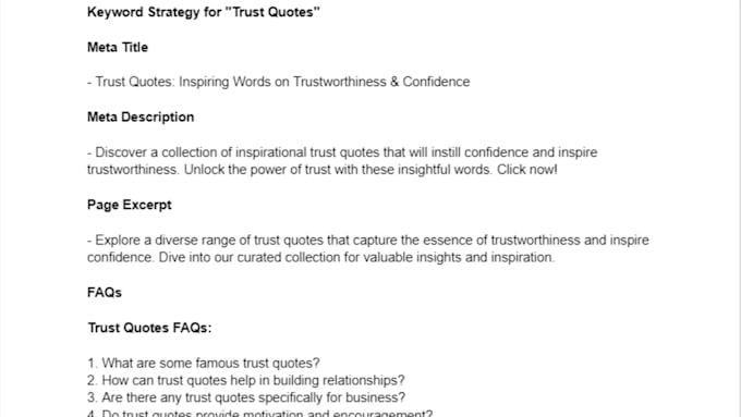 create your blog content strategy and content brief