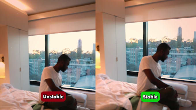 stabilize shaky video, fix camera shake to stable and do video upscaling