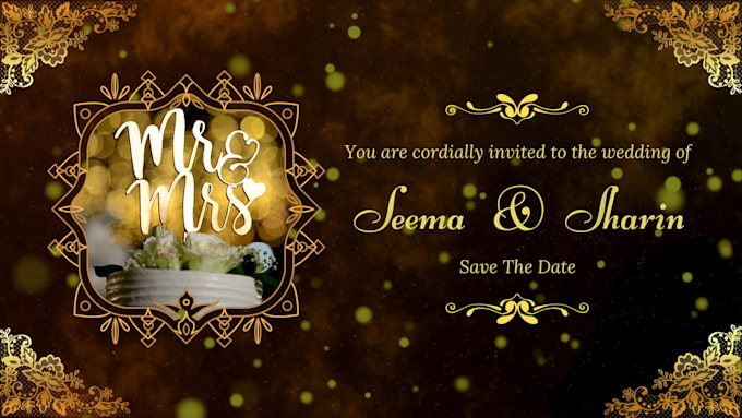 create a beautiful wedding invitation video