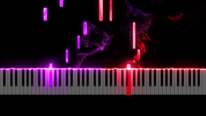 make a professional visual effects video for pianists