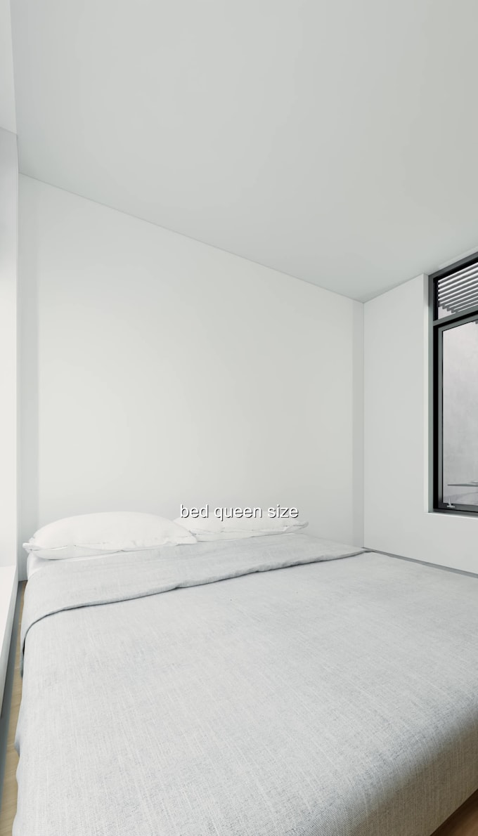 create stunning 3d bedroom rendering and interior design