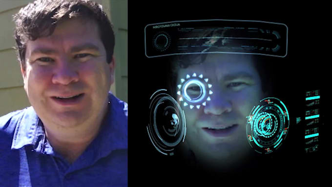 edit your video like scifi iron man hud or terminator