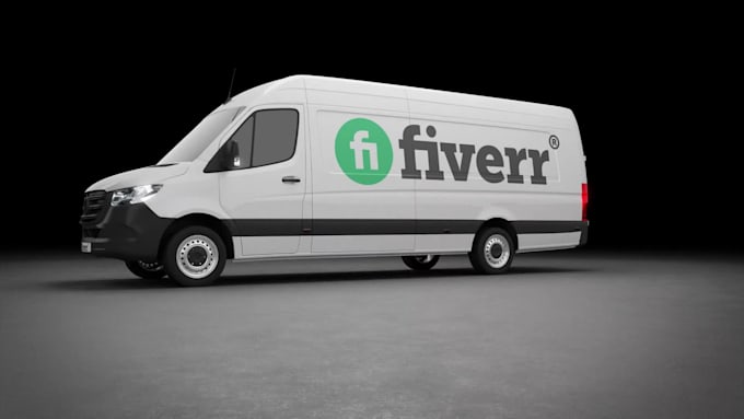 add your logo onto a delivery van video