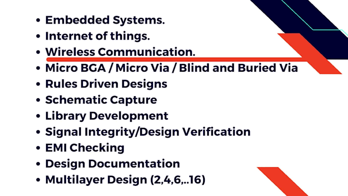 design pcbs for embedded systems, iot, and wireless communication